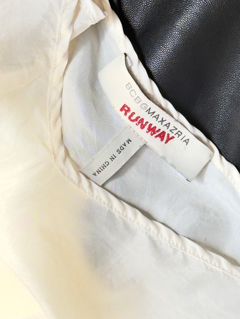 BCBGMAXAZRIA RUNWAY White Silk Slip Dress